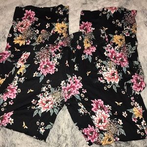 Floral dress pants